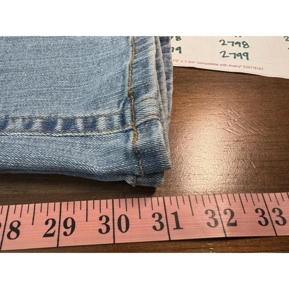 Lucky Brand Low Rise Flare 12 31 Light Wash Retro Y2K Patch Pockets Western Flap - Picture 10 of 10